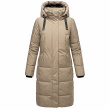Marikoo Laryaa XVI Damen Winterjacke Taupe Grey Größe XXXL - Gr. 46