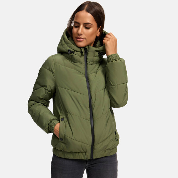 Marikoo Nayanaa Damen Winterjacke Olive Größe M - Gr. 38