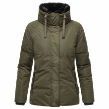 Navahoo Frostii XIV Damen Winterjacke Dark Olive Größe M - Gr. 38