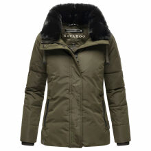Navahoo Frostii XIV Damen Winterjacke Dark Olive Größe XL - Gr. 42