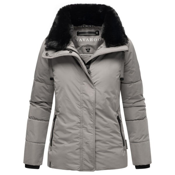 Navahoo Frostii XIV Damen Winterjacke Grey Größe L - Gr. 40