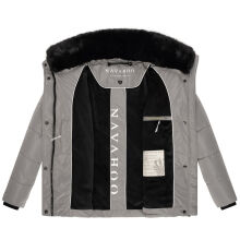 Navahoo Frostii XIV Damen Winterjacke Grey Größe XXL - Gr. 44