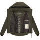 Navahoo Lachperle Damen Winterjacke Dark Olive Größe M - Gr. 38