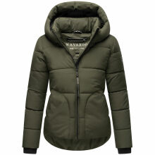 Navahoo Lachperle Damen Winterjacke Dark Olive Größe L - Gr. 40