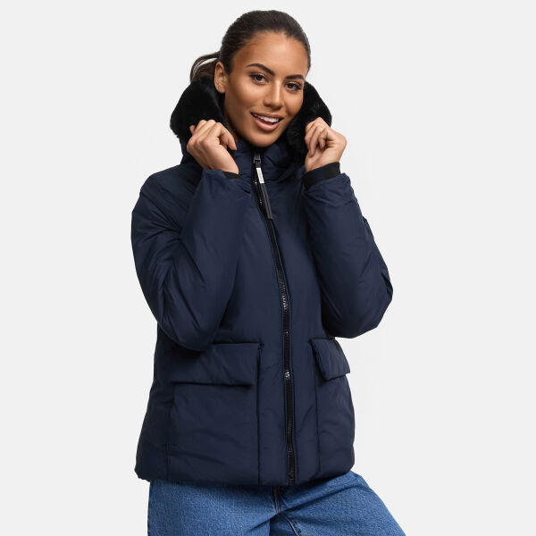 Marikoo Morinaa XVI Damen Winterjacke Navy Größe L - Gr. 40