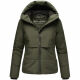 Navahoo Liebesküken XIV Damen Winterjacke Dark Olive Größe S - Gr. 36