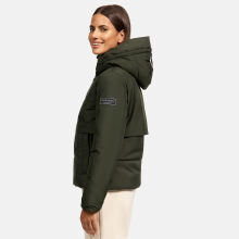 Navahoo Liebesküken XIV Damen Winterjacke Dark Olive Größe M - Gr. 38