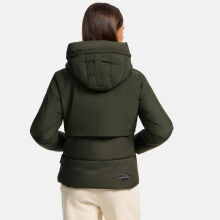 Navahoo Liebesküken XIV Damen Winterjacke Dark Olive Größe L - Gr. 40