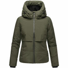 Navahoo Liebesküken XIV Damen Winterjacke Dark Olive Größe L - Gr. 40