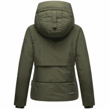 Navahoo Liebesküken XIV Damen Winterjacke Dark Olive Größe L - Gr. 40