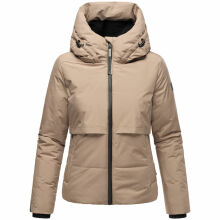 Navahoo Liebesküken XIV Damen Winterjacke Taupe Grey Größe S - Gr. 36