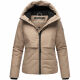 Navahoo Liebesküken XIV Damen Winterjacke Taupe Grey Größe L - Gr. 40