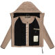 Navahoo Liebesküken XIV Damen Winterjacke Taupe Grey Größe XL - Gr. 42