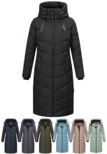 Navahoo Schmatzibaer lange Damen Winter Steppjacke