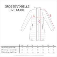 Navahoo Schmatzibaer lange Damen Winter Steppjacke