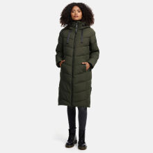 Navahoo Schmatzibaer XIV Damen Winterjacke Olive Größe XS - Gr. 34