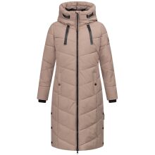 Navahoo Schmatzibaer XIV Damen Winterjacke Taupe Grey Größe XS - Gr. 34