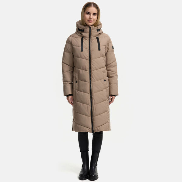 Navahoo Schmatzibaer XIV Damen Winterjacke Taupe Grey Größe M - Gr. 38