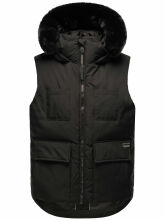 Navahoo Zimthaeschen Damen Winterweste Schwarz-Größe S - Gr. 36