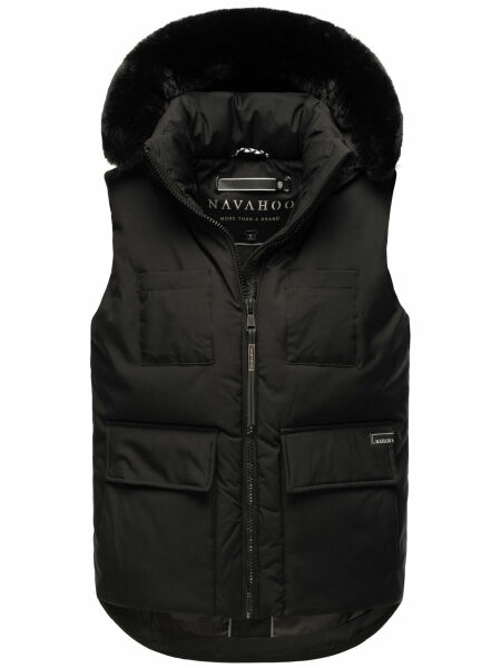 Navahoo Zimthaeschen Damen Winterweste Schwarz-Größe M - Gr. 38