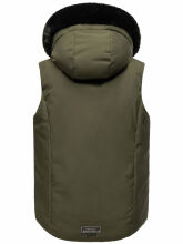 Navahoo Zimthaeschen Damen Winterweste Dark Olive-Größe M - Gr. 38