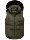 Navahoo Zimthaeschen Damen Winterweste Dark Olive-Größe XL - Gr. 42