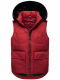 Navahoo Zimthaeschen Damen Winterweste Dark Red-Größe L - Gr. 40