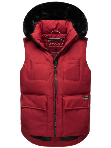 Navahoo Zimthaeschen Damen Winterweste Dark Red-Größe XL - Gr. 42