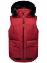 Navahoo Zimthaeschen Damen Winterweste Dark Red-Größe XXL - Gr. 44