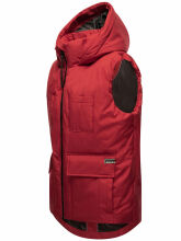 Navahoo Zimthaeschen Damen Winterweste Dark Red-Größe XXL - Gr. 44