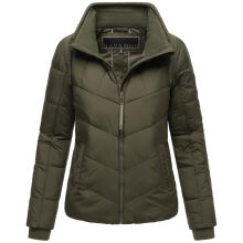 Navahoo Liebesfee Damen Winterjacke Dark Olive Größe XS - Gr. 34