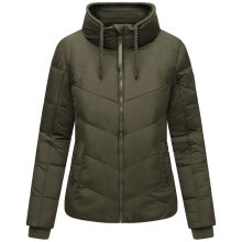Navahoo Liebesfee Damen Winterjacke Dark Olive Größe S - Gr. 36