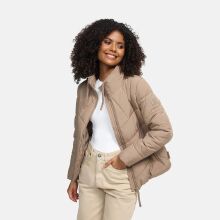 Navahoo Liebesfee Damen Winterjacke Taupe Grey Größe L - Gr. 40