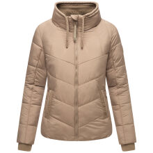 Navahoo Liebesfee Damen Winterjacke Taupe Grey Größe L - Gr. 40