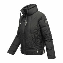 Navahoo Luftzauber Damen Winterjacke Schwarz Größe XS - Gr. 34