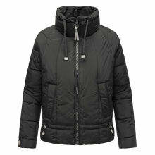 Navahoo Luftzauber Damen Winterjacke Schwarz Größe XL - Gr. 42