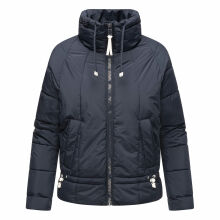 Navahoo Luftzauber Damen Winterjacke Navy Größe L - Gr. 40