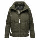 Navahoo Luftzauber Damen Winterjacke Dark Olive Größe M - Gr. 38