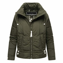 Navahoo Luftzauber Damen Winterjacke Dark Olive Größe XXL - Gr. 44