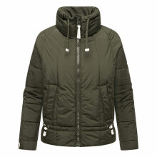 Navahoo Luftzauber Damen Winterjacke Dark Olive Größe XXL - Gr. 44