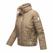 Navahoo Luftzauber Damen Winterjacke Stone Brown Größe M - Gr. 38