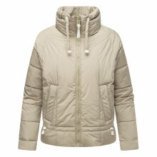 Navahoo Luftzauber Damen Winterjacke Pebble Grey Größe M - Gr. 38