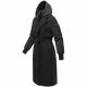 Marikoo Tjadee Damen Winter Wickelmantel Schwarz-Größe S - Gr. 36