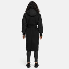 Marikoo Tjadee Damen Winter Wickelmantel Schwarz-Größe L - Gr. 40