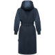 Marikoo Tjadee Damen Winter Wickelmantel Navy-Größe S - Gr. 36