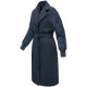 Marikoo Tjadee Damen Winter Wickelmantel Navy-Größe XL - Gr. 42