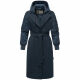 Marikoo Tjadee Damen Winter Wickelmantel Navy-Größe XXL - Gr. 44