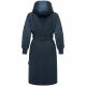 Marikoo Tjadee Damen Winter Wickelmantel Navy-Größe XXL - Gr. 44