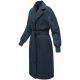 Marikoo Tjadee Damen Winter Wickelmantel Navy-Größe XXL - Gr. 44