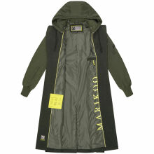 Marikoo Tjadee Damen Winter Wickelmantel Dark Olive-Größe XS - Gr. 34